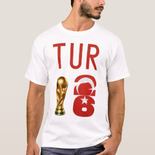 Benutzerdefinierter Name Nummer Türkei 2026 Weltme T-Shirt