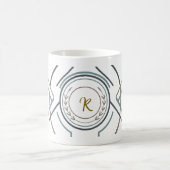 Benutzerdefinierter Name oder Initialen Becher – P Kaffeetasse (Mittel)