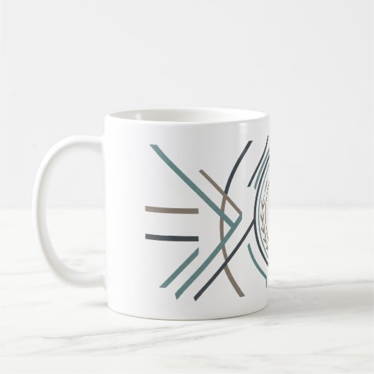 Benutzerdefinierter Name oder Initialen Becher – P Kaffeetasse (Links)