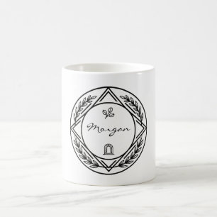 Benutzerdefinierter Name oder initialisierte perso Kaffeetasse