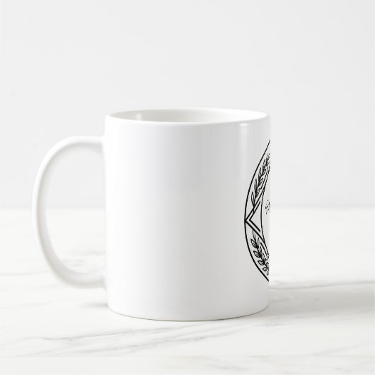 Benutzerdefinierter Name oder initialisierte perso Kaffeetasse (Links)