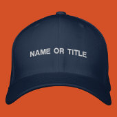 Benutzerdefinierter Name oder Titel Bestickte Baseballkappe
