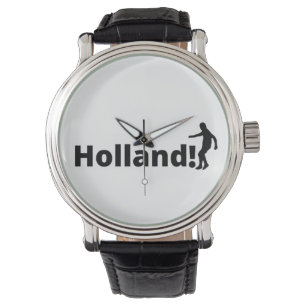 Benutzerdefinierter Name Oranje Fan Armbanduhr