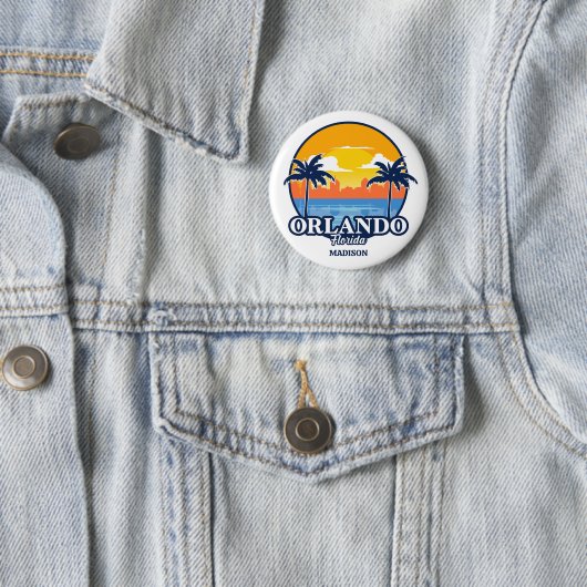 Benutzerdefinierter Name Orlando Florida Button (Beispiel)