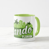 Benutzerdefinierter Name Orlando Florida Tasse (VorderseiteRechts)