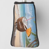 Benutzerdefinierter Name & Ort Coco Loco Golf Headcover (Rotieren 90)