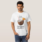 Benutzerdefinierter Name & Ort Coco Loco T-Shirt (Vorne ganz)