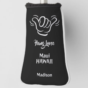 Benutzerdefinierter Name, Ort & Farbe Shaka Golf Headcover