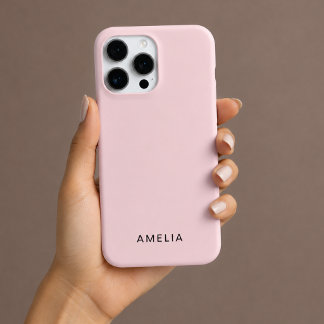 Benutzerdefinierter Name Pastellrosa iPhone-Hülle iPhone 16 Pro Hülle