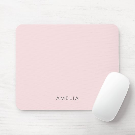 Benutzerdefinierter Name Pastellrosa Mousepad (Mit Mouse)