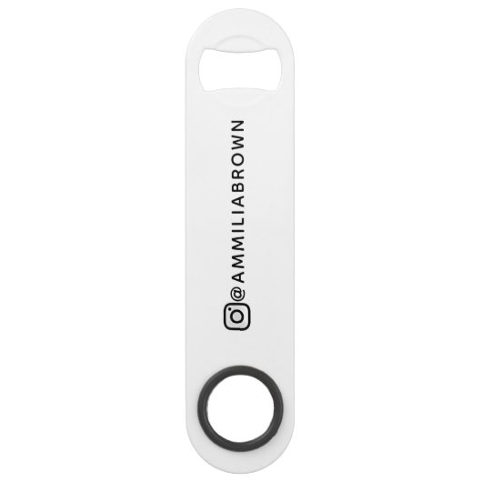 Benutzerdefinierter Name | Personalisierte soziale Speed Flaschenöffner (Rückseite)