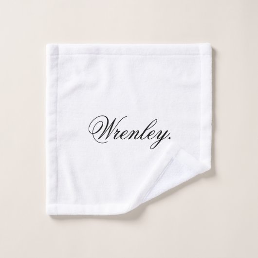 Benutzerdefinierter Name Personalisiertes Klassisc Waschlappen (Waschlappen)