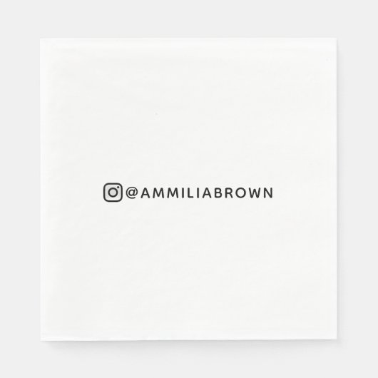 Benutzerdefinierter Name | Personalisiertes Party Serviette (Vorderseite)