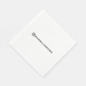 Benutzerdefinierter Name | Personalisiertes Party Serviette (Ecke)