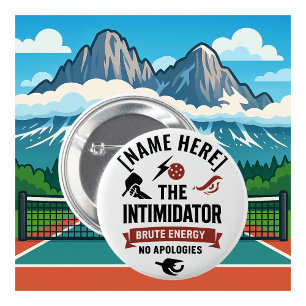 Benutzerdefinierter Name Pickleball-Button Intimid Button