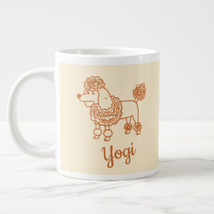 Benutzerdefinierter Name Poodle-Schmuck – Handgeze Jumbo-Tasse