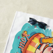 Benutzerdefinierter Name Pool Float Sommerdesign Strandtuch (Beispiel)