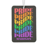Benutzerdefinierter Name Pride Autolufterfrischer (Rückseite)
