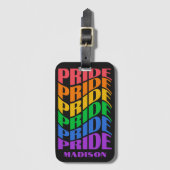 Benutzerdefinierter Name Pride Gepäckanhänger (Vorderseite Vertikal)