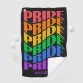 Benutzerdefinierter Name Pride Golfhandtuch (Insitu)