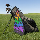 Benutzerdefinierter Name Pride Golfhandtuch (Gras)