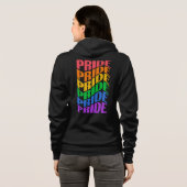 Benutzerdefinierter Name Pride Hoodie (Schwarz voll)