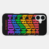 Benutzerdefinierter Name Pride iPhone Hülle (Rückseite (Horizontal))