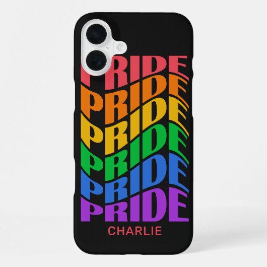 Benutzerdefinierter Name Pride iPhone Hülle (Rückseite)