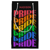 Benutzerdefinierter Name Pride Kleine Geschenktüte (Vorderseite)