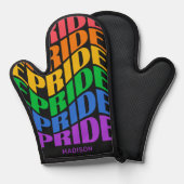 Benutzerdefinierter Name Pride Ofenhandschuh (Vorderseite/Rückseite)
