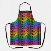 Benutzerdefinierter Name Pride Schürze (Vorderseite)
