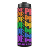 Benutzerdefinierter Name Pride Thermosbecher (Vorderseite)