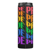 Benutzerdefinierter Name Pride Thermosbecher (Rückseite)