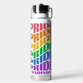 Benutzerdefinierter Name Pride Trinkflasche (Hinten)