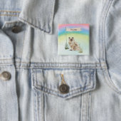 Benutzerdefinierter Name Ragdoll-Katze Haustier Button (Beispiel)