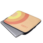 Benutzerdefinierter Name Rainbow Target – rosa, Pf Laptopschutzhülle (Vorne Knopf)
