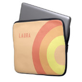 Benutzerdefinierter Name Rainbow Target – rosa, Pf Laptopschutzhülle (Vorderseite Links)