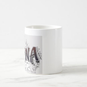 Benutzerdefinierter Name Rana Floraltasse   Person Kaffeetasse