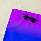 Benutzerdefinierter Name Regenbogen Stolz Farbiger Strandtuch (Beispiel)
