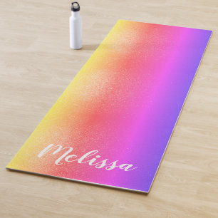 Benutzerdefinierter Name Regenbogen Yogamatte