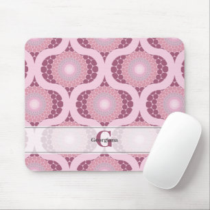 Benutzerdefinierter Name Retro Strahlendes Mattros Mousepad