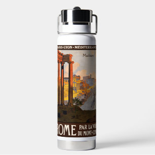Benutzerdefinierter Name Rom Italien Vintage Reise Trinkflasche