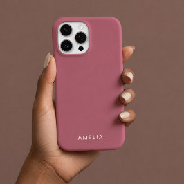 Benutzerdefinierter Name Rose Gold iPhone-Hülle iPhone 16 Pro Hülle