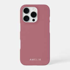 Benutzerdefinierter Name Rose Gold iPhone-Hülle iPhone 16 Pro Hülle