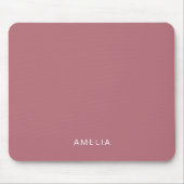 Benutzerdefinierter Name Roségold Mousepad (Vorne)