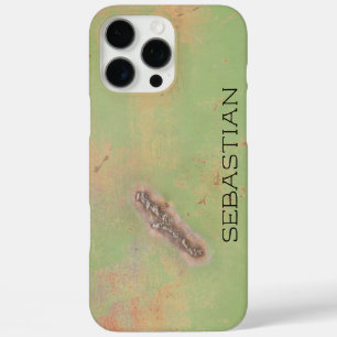 Benutzerdefinierter Name Rustikale Grüne Metallarb iPhone 16 Pro Max Hülle