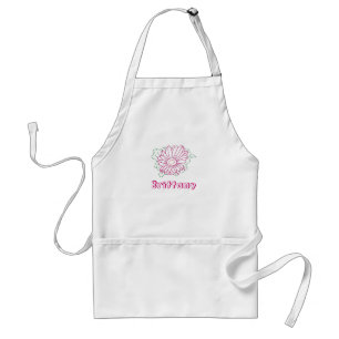 Benutzerdefinierter Name Schürze, rosa Fuchsie Son Schürze