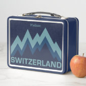 Benutzerdefinierter Name SCHWEIZ Metall Brotdose (Beispiel)