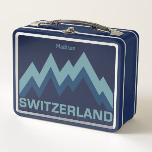 Benutzerdefinierter Name SCHWEIZ Metall Brotdose
