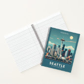 Benutzerdefinierter Name Seattle Washington Notizblock (Innenseite)